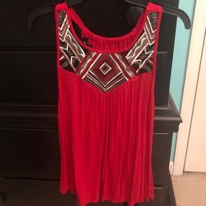 Never worn cute red tribal shirt